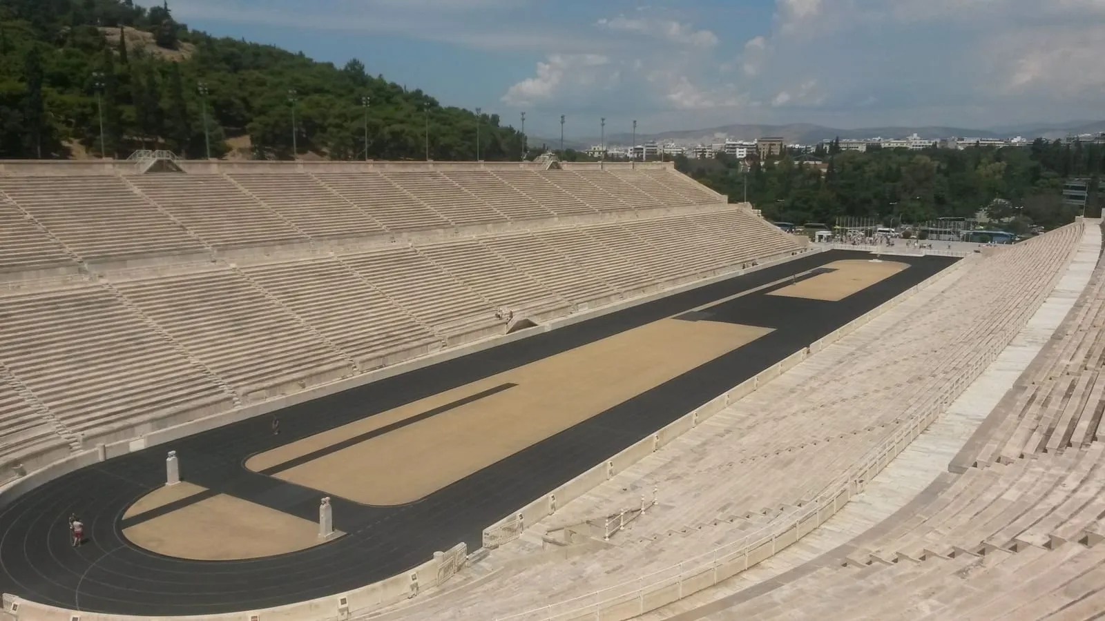 The marble Panathenaic Stadium in Athens