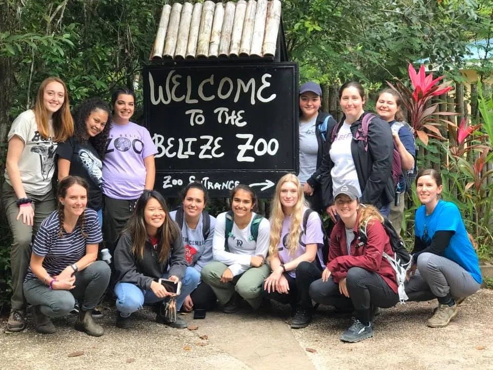 Faculty-led group at the Belize Zoo